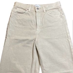 BDG High and Wide Beige Jeans Urban Outfitters